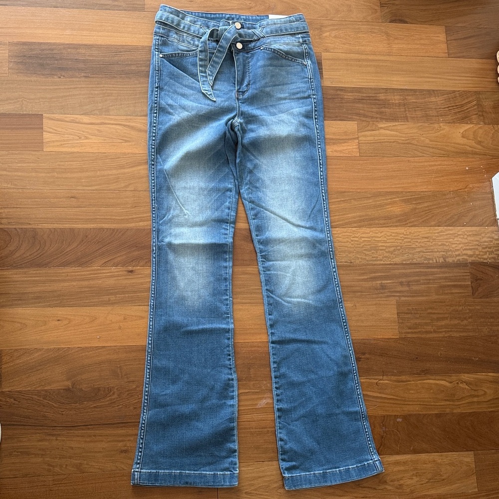 NWT White House Black Market Light Blue Flare Jeans